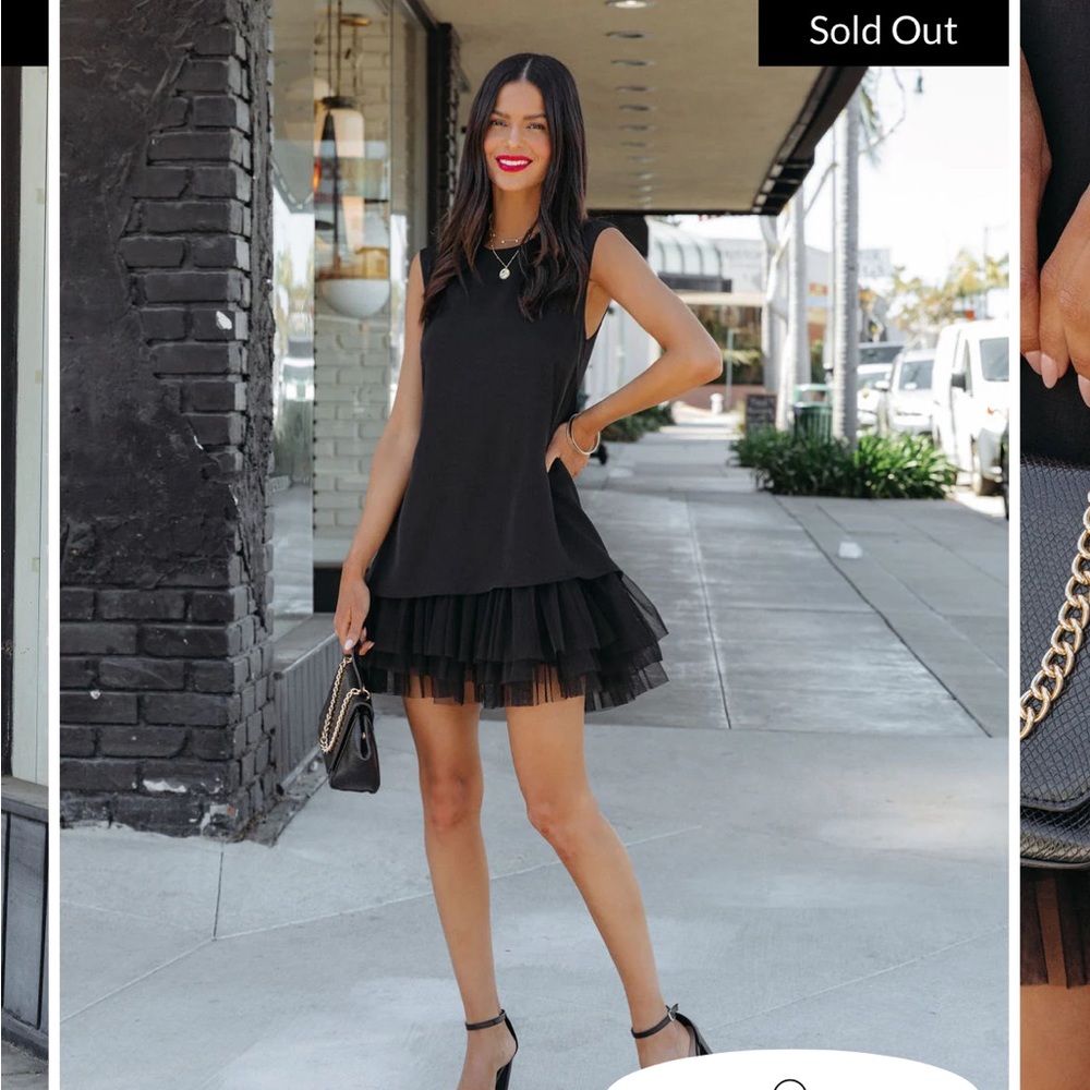 VICI CROWN TULLE MINI DRESS